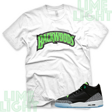 Load image into Gallery viewer, Jordan 3 Electric Green "Backwoods" Air Jordan 3 Retro Sneaker Match Shirt Tee
