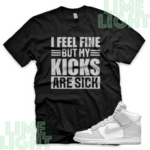 Load image into Gallery viewer, Vast Grey Nike Dunk Highs "Sick Kicks" Nike Dunk High Sneaker Match Shirt