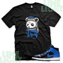 Load image into Gallery viewer, Jordan 1 Black Hyper Royal "Astro Panda" Nike Air Jordan 1 Sneaker Match Shirt