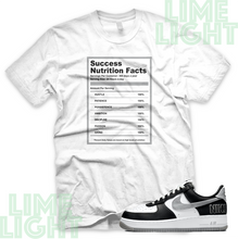 Load image into Gallery viewer, Air Force 1 Black Silver "Success" Nike AF1 Black Silver Sneaker Match Shirt