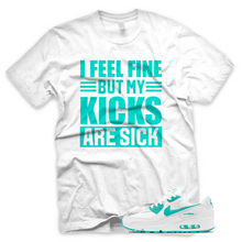 Load image into Gallery viewer, Hyper Turquoise/Teal "Sick Kicks" Airmax 90 Shirt | Sneaker Match Tee