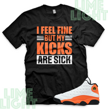 Load image into Gallery viewer, Air Jordan 13 Starfish Orange "Sick Kicks" Air Jordan 13 Sneaker Match Shirt