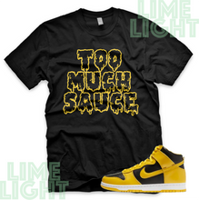 Load image into Gallery viewer, Varsity Maize Nike Dunk Highs "Sauce" Nike Dunk High Sneaker Match Shirt