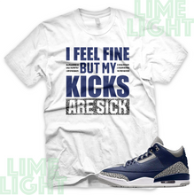 Load image into Gallery viewer, Air Jordan 3 Midnight Navy "Success Facts" Air Jordan 3 Sneaker Match Shirt Tee