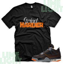Load image into Gallery viewer, Nike Air Jordan 4 Starfish "Grind Harder" Air Jordan 4 Sneaker Match T-Shirts
