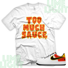 Load image into Gallery viewer, Nike Air Force 1 Raygun "Too Much Sauce" Air Force 1 Sneaker Match Shirts Tee