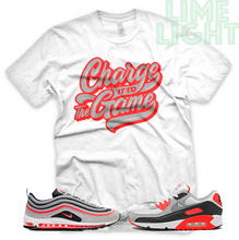 Load image into Gallery viewer, Radiant Red/ Infrared "The Game" Airmax 90 Air Max 97 Shirt | Sneaker Match Tee