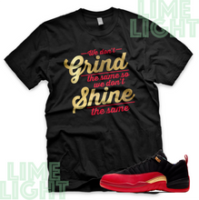 Load image into Gallery viewer, Jordan 12 Low Super Bowl "Grind & Shine" Nike Air Jordan 12 Sneaker Match Shirt