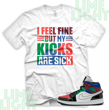 Load image into Gallery viewer, University Red/Hyper Royal "Sick Kick" Air Jordan 1 Retro | Sneaker Match Shirts