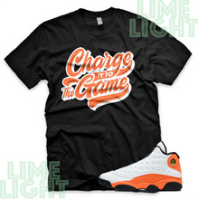 Load image into Gallery viewer, Air Jordan 13 Starfish Orange "The Game" Air Jordan 13 Sneaker Match Shirt