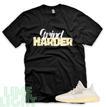 Load image into Gallery viewer, Natural "Grind Harder" Yeezy Boost 350 V2 | Sneaker Match T-Shirts | Yeezy Tee