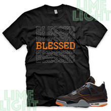 Load image into Gallery viewer, Nike Air Jordan 4 Starfish "Blessed7" Air Jordan 4 Sneaker Match T-Shirts Tees