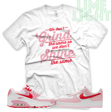 Load image into Gallery viewer, Valentines Day Nike Air Max 90 Air Force 1 "Grind & Shine" Sneaker Match Shirt