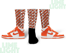 Load image into Gallery viewer, Dunk High Syracuse "Dunkin on Em" Nike Dunk High Syracuse Sneaker Match Socks