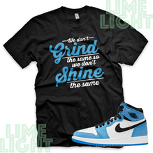 Load image into Gallery viewer, Nike Air Jordan 1 University Blue "Grind & Shine" Jordan 1 Sneaker Match Shirts