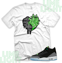 Load image into Gallery viewer, Jordan 3 Electric Green "Heartless" Air Jordan 3 Retro Sneaker Match Shirt Tee