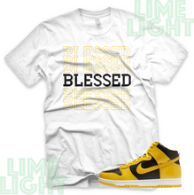 Load image into Gallery viewer, Varsity Maize Nike Dunk Highs "Blessed7" Nike Dunk High Sneaker Match Shirt Tee
