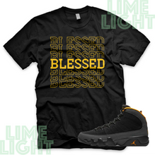 Load image into Gallery viewer, Nike Air Jordan 9 University Gold "Blessed7" Jordan 9 Sneaker Match Shirts Tees