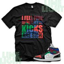Load image into Gallery viewer, University Red/Hyper Royal "Sick Kick" Air Jordan 1 Retro | Sneaker Match Shirts