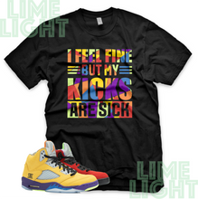 Load image into Gallery viewer, Air Jordan 5 What The "Sick Kick" Air Jordan 5s Retro | Sneaker Match Tee Shirts
