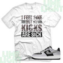 Load image into Gallery viewer, Air Force 1 Silver Snake "Sick Kicks" Nike AF1 Silver Snake Sneaker Match Shirt