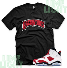 Load image into Gallery viewer, Air Jordan 6 Carmine "Backwoods" Nike Air Jordan 6 Sneaker Match Tee Shirt