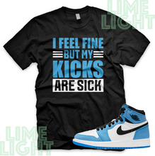 Load image into Gallery viewer, Nike Air Jordan 1 University Blue "Sick Kick" Jordan 1 Sneaker Match Shirts Tees