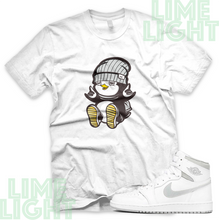 Load image into Gallery viewer, Air Jordan 1 1985 Neutral Grey "Penguin" Nike Air Jordan Sneaker Match Shirt