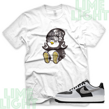 Load image into Gallery viewer, Air Force 1 Silver Snake "Penguin" Nike AF1 Silver Snake Sneaker Match Shirt