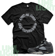 Load image into Gallery viewer, Jordan 5 Anthracite "Fatherhood" Nike Air Jordan 5 Sneaker Match Shirt Tee
