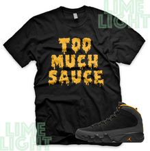 Load image into Gallery viewer, Nike Air Jordan 9 University Gold "Too Much Sauce" Jordan 9 Sneaker Match Shirts