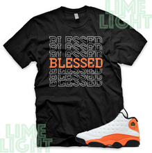Load image into Gallery viewer, Air Jordan 13 Starfish Orange "Blessed7" Air Jordan 13 Sneaker Match Shirt Tees