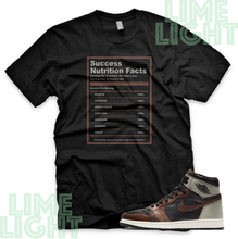 Load image into Gallery viewer, Air Jordan 1 Rust Shadow "Success Fact" Nike AJ1 Jordans Sneaker Match Shirt Tee