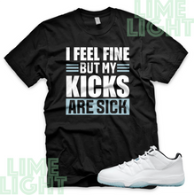Load image into Gallery viewer, Air Jordan 11 Legend Blue "Sick Kick" Nike Air Jordan 11 Sneaker Match Shirt Tee