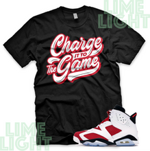 Load image into Gallery viewer, Air Jordan 6 Carmine "The Game" Nike Air Jordan 6 Sneaker Match Tee Shirt