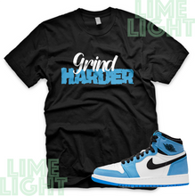 Load image into Gallery viewer, Nike Air Jordan 1 University Blue "Grind Harder" Jordan 1 Sneaker Match Shirts