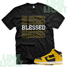 Load image into Gallery viewer, Varsity Maize Nike Dunk Highs "Blessed7" Nike Dunk High Sneaker Match Shirt Tee