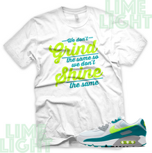 Load image into Gallery viewer, Air Max 90 Spruce Lime "Grind Shine" Air Max 90 Teal Green Sneaker Match Shirt