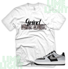 Load image into Gallery viewer, Air Force 1 Silver Snake "Grind Harder" Nike AF1Silver Snake Sneaker Match Shirt