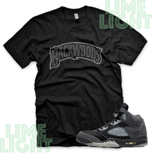 Load image into Gallery viewer, Jordan 5 Anthracite "Backwoods" Nike Air Jordan 5 Sneaker Match Shirt Tee