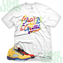 Load image into Gallery viewer, Air Jordan 5 What The "The Game" Air Jordan 5s Retro | Sneaker Match T-Shirts
