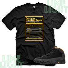 Load image into Gallery viewer, Nike Air Jordan 9 University Gold "Success Facts" Jordan 9 Sneaker Match Shirts