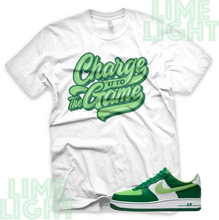 Load image into Gallery viewer, Air Force 1 Shamrock "The Game" Nike AF1 Shamrock Sneaker Match Shirt Tee