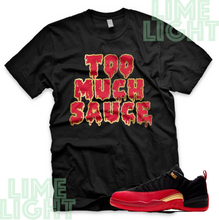Load image into Gallery viewer, Jordan 12 Low Super Bowl "Sauce" Nike Air Jordan 12 Sneaker Match Shirt Tee