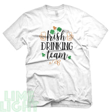 Load image into Gallery viewer, White "IRISH DRINKING TEAM" St. Patrick's Day T-Shirt