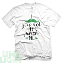 Load image into Gallery viewer, White "I MUSTACHE YOU ..." St. Patrick's Day T-Shirt