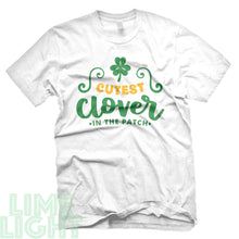 Load image into Gallery viewer, White "CUTEST CLOVER" St. Patrick's Day T-Shirt