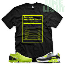 Load image into Gallery viewer, Volt "Success Nutrition Facts" Vapormax Flyknit | Air Max 90 | Air Force 1 x Off White Black Sneaker T-Shirt