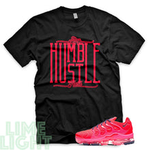 Load image into Gallery viewer, Bright Crimson/ Pink Blast/ Court Purple "Stay Humble Hustle Hard" VaporMax Plus Black T-Shirt