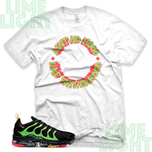 Load image into Gallery viewer, Ember Glow/Electric Green/Kumquat "Ain't No Hood Like Fatherhood" VaporMax Plus White Sneaker T-Shirt